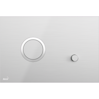 Кнопка смыва AlcaPlast FLAT для инсталляции хром матовый STING-INOX